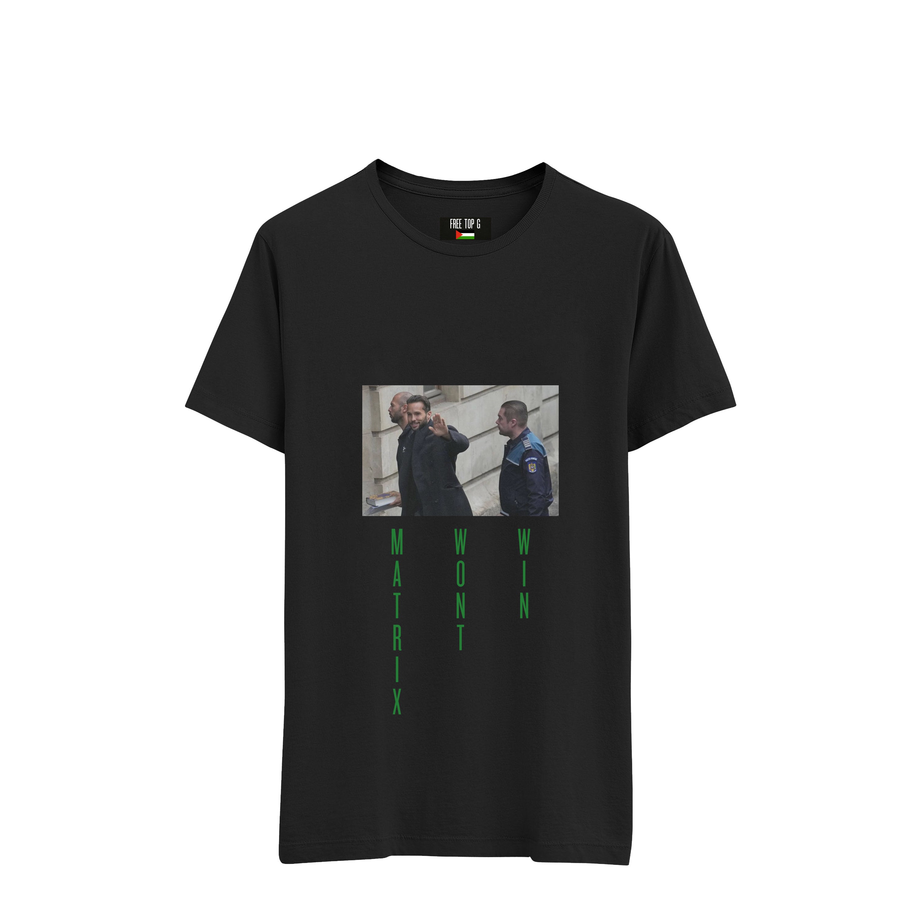 'MATRIX WON'T WIN' T-SHIRT BLACK - DREAMWEAR