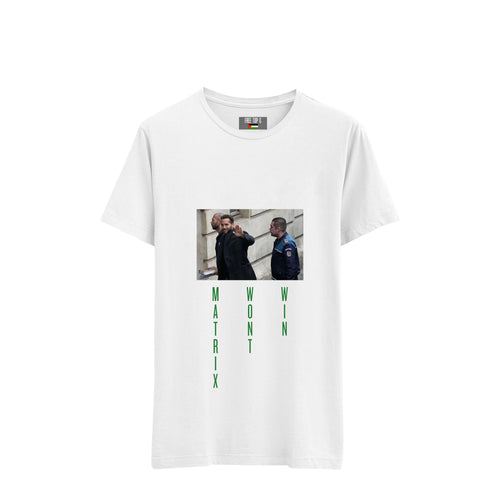 'MATRIX WON'T WIN' T-SHIRT WHITE - DREAMWEAR