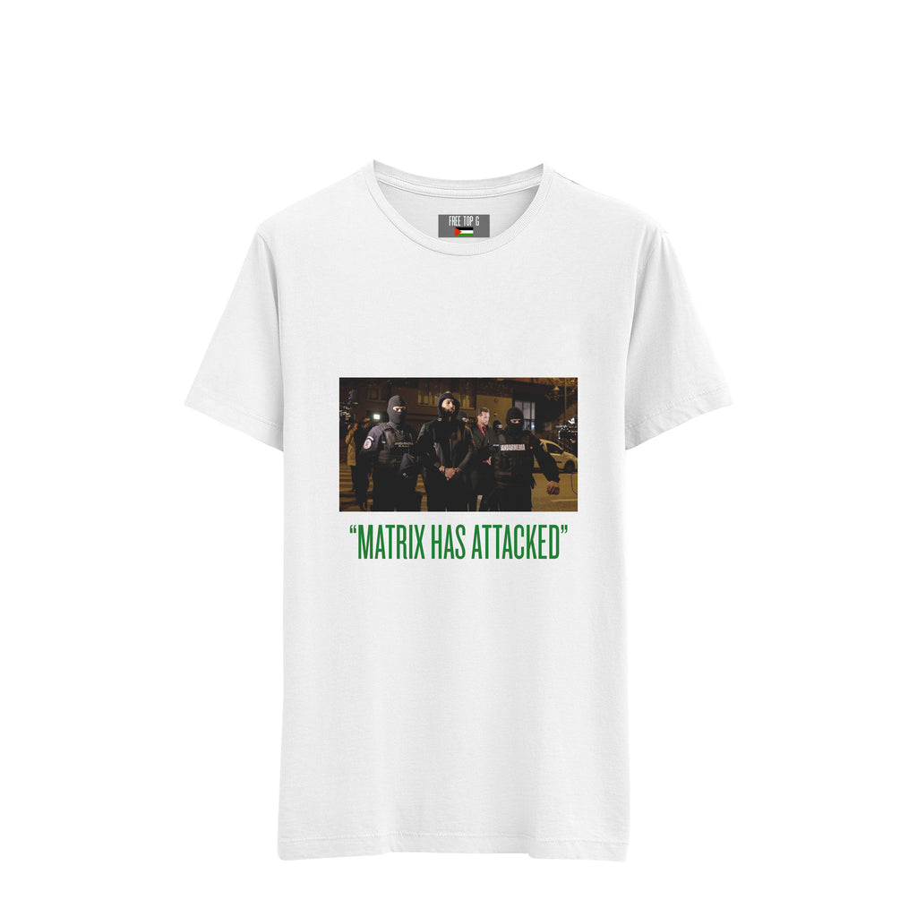 'MATRIX HAS ATTACKED' T-SHIRT WHITE - DREAMWEAR