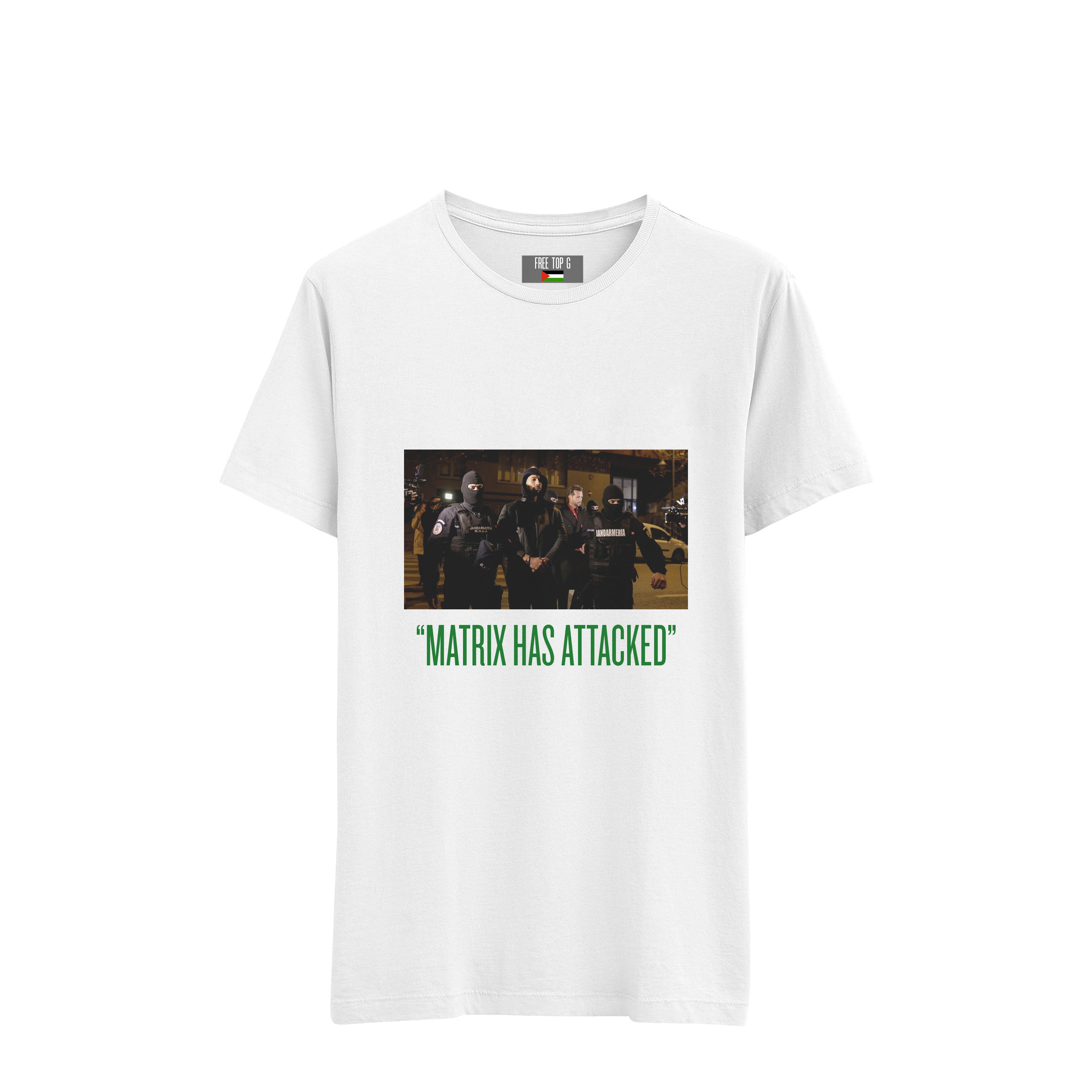 'MATRIX HAS ATTACKED' T-SHIRT WHITE - DREAMWEAR