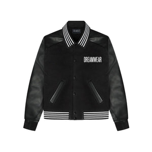 DREAM LEATHER BOMBER JACKET 'BLACK'