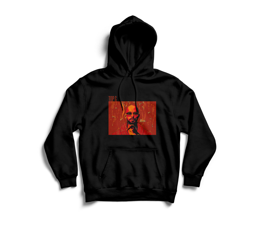 TOP G 'COMIC' HOODIE BLACK