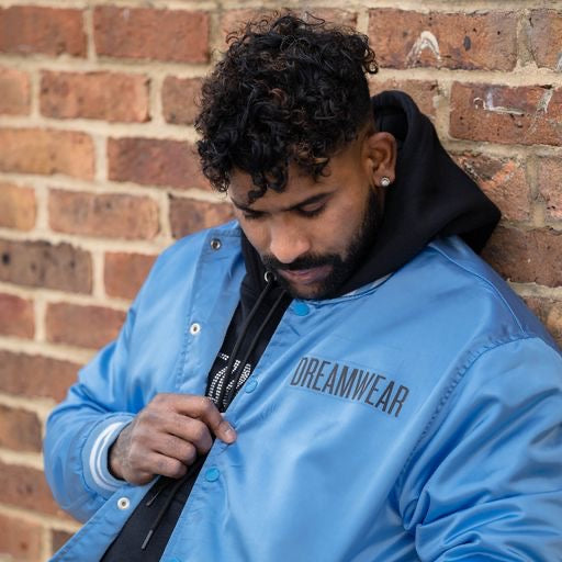 VARSITY JACKET SKY BLUE - DREAMWEAR