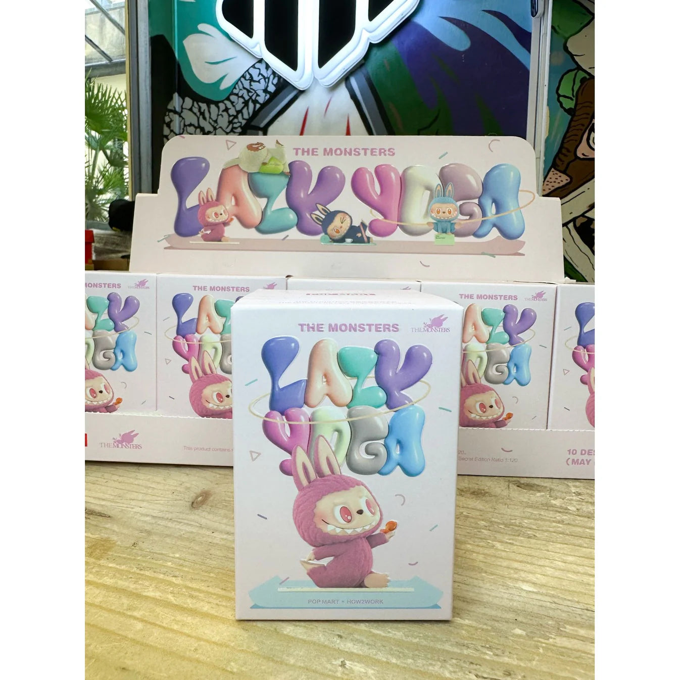 POP MART Labubu The Monsters Lazy Yoga Series Figure (Single Blind Box)