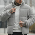 DREAMWEAR Grey Sherpa Jacket – Warm Fleece Winter Jacket