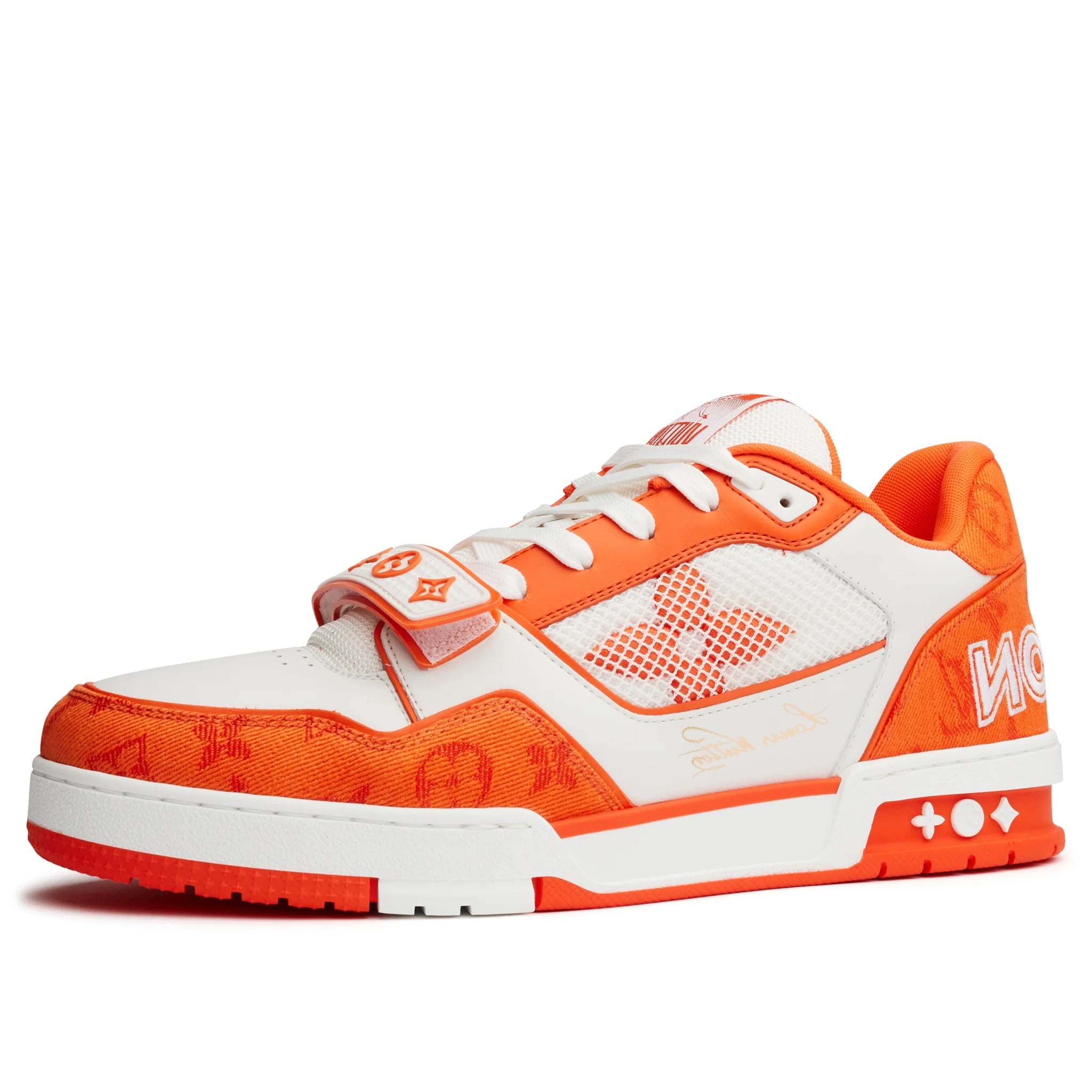 Louis Vuitton Trainer Low Monogram Red - Denim