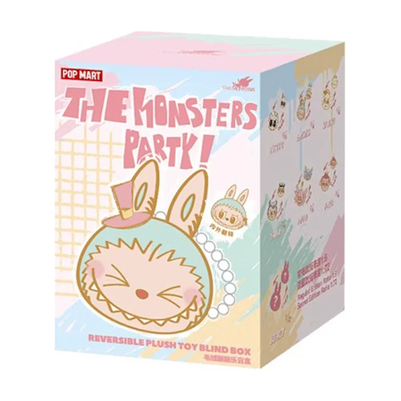 POP MART Labubu The Monsters Party Series Reversible Plush Blind Box – Sealed