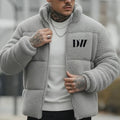 DREAMWEAR Grey Sherpa Jacket – Warm Fleece Winter Jacket