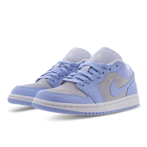 AIR JORDAN 1 LOW FOOTBALL GREY ALUMINIUM 'WHITE' - DREAMWEAR