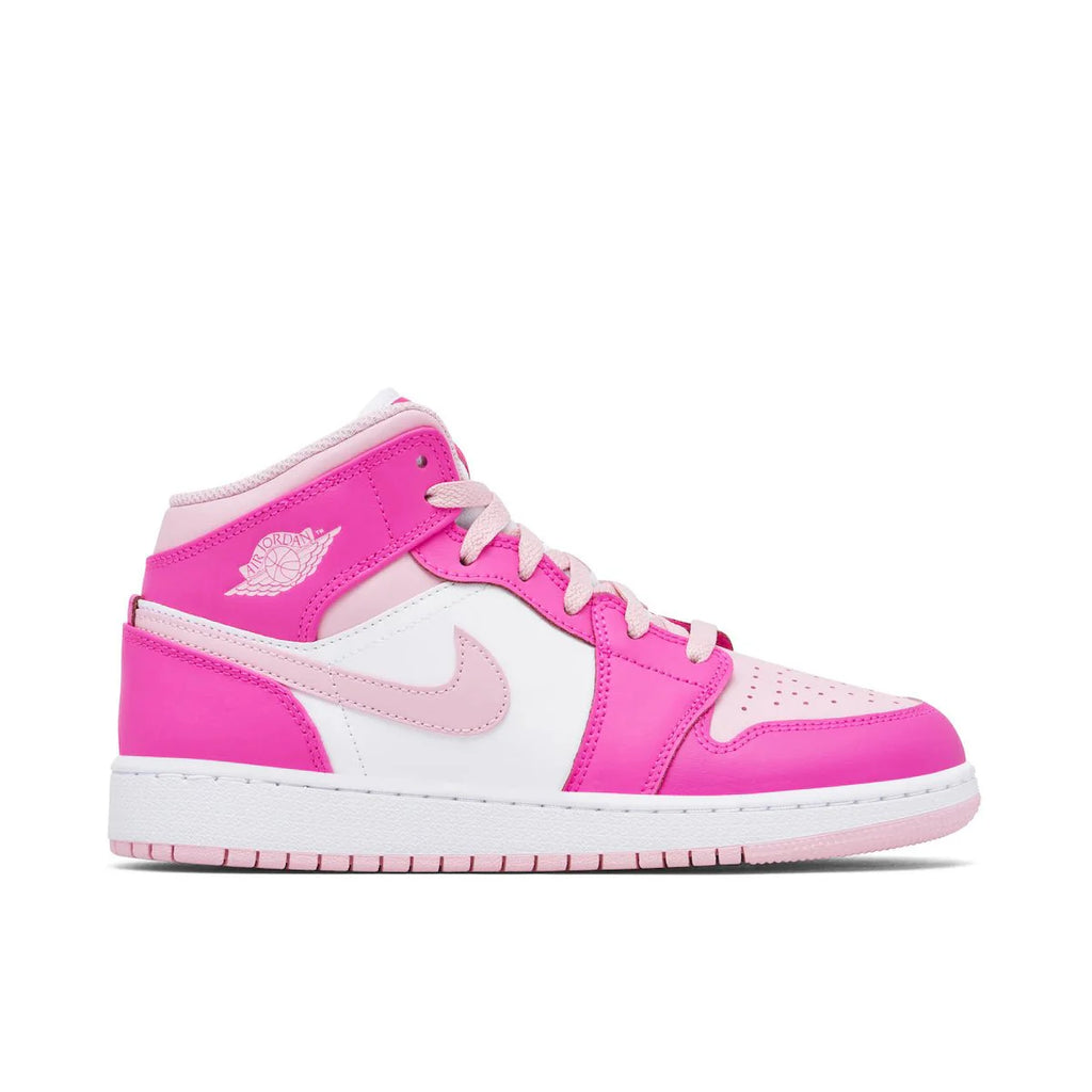 Air Jordan 1 Mid 'Fierce Pink' (GS) - DREAMWEAR