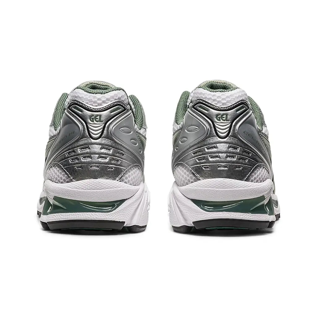 ASICS GEL-KAYANO 14 White Silver - Green Metallic