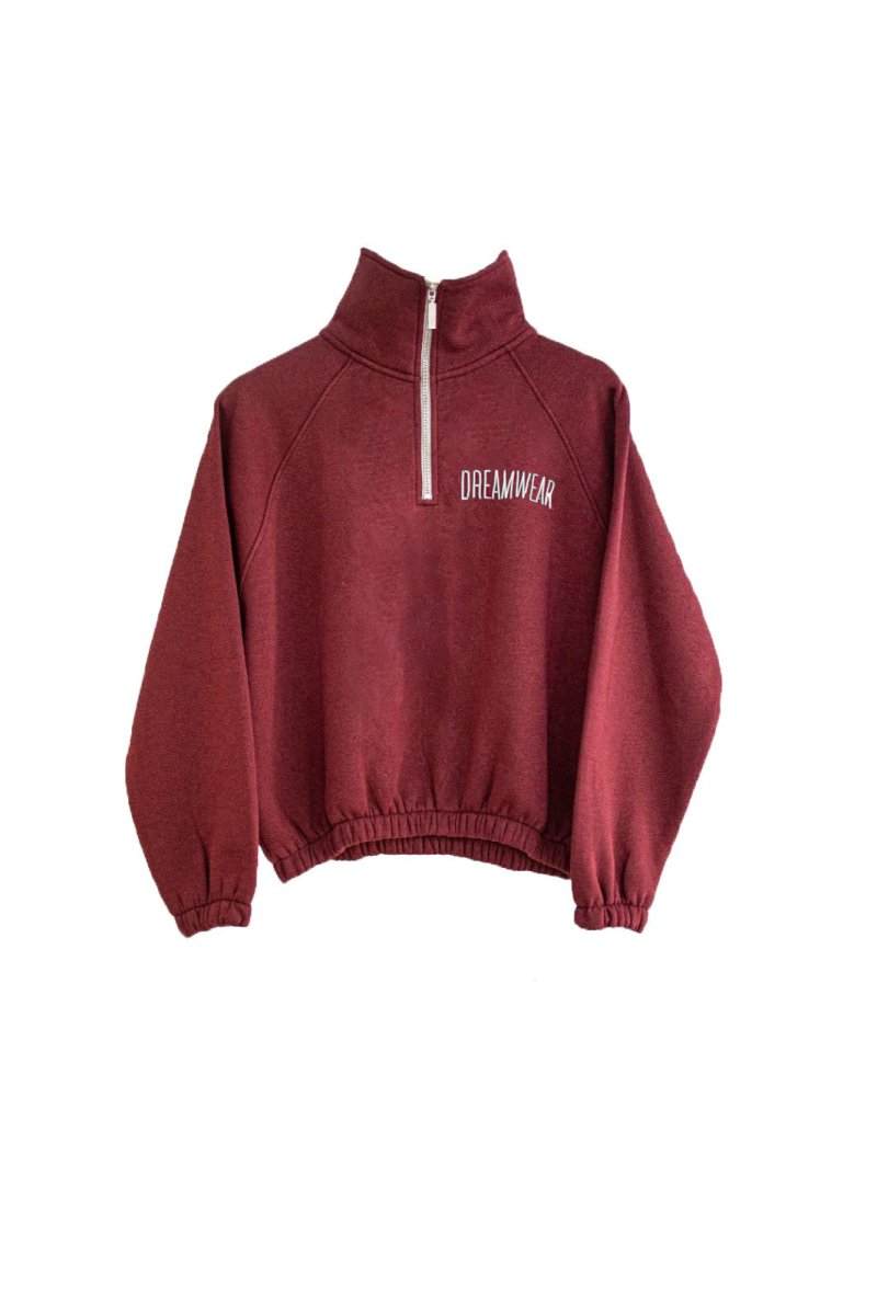 DREAMWEAR CROPPED TOP 'BURGUNDY' WMNS - DREAMWEAR