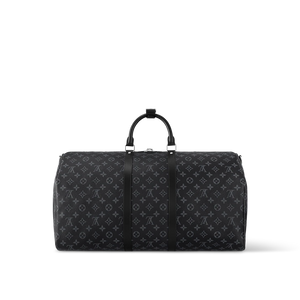 Louis Vuitton Keepall Bandoulière 55 Monogram Eclipse Bag