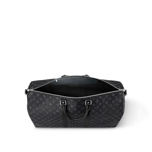 Louis Vuitton Keepall Bandoulière 55 Monogram Eclipse Bag