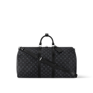 Louis Vuitton Keepall Bandoulière 55 Monogram Eclipse Bag