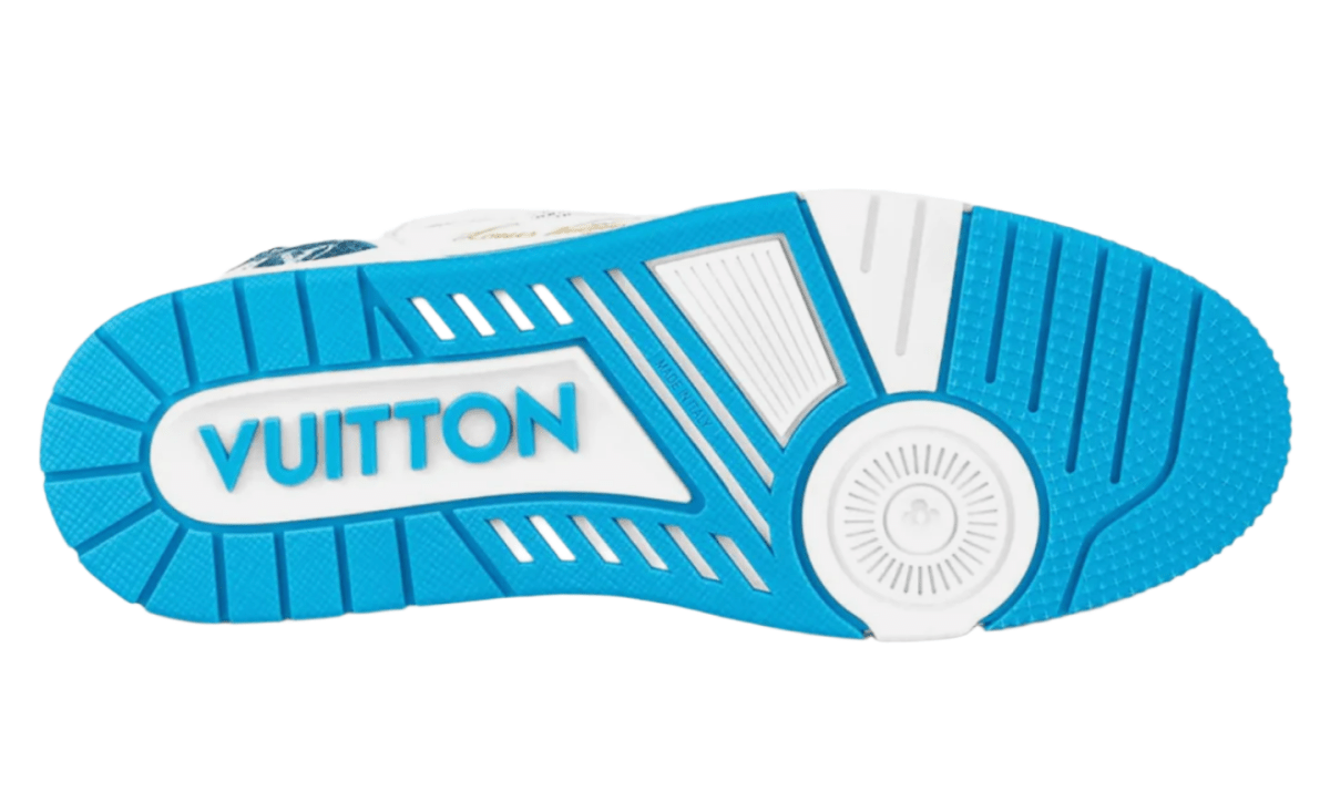 Louis Vuitton LV Straps Sneakers Low – White/Blue Monogram - DREAMWEAR
