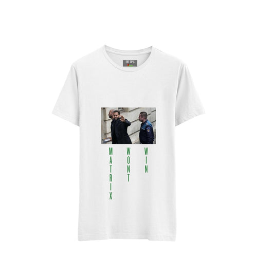 'MATRIX WON'T WIN' T - SHIRT WHITE - DREAMWEAR