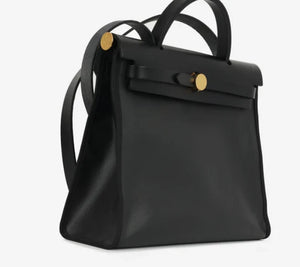 Hermes Herbag Zip 31 bag Gray & Black 2025 'PRE-LOVED'