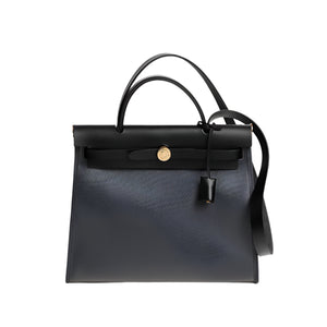 Hermes Herbag Zip 31 bag 'Gray & Black' 2025