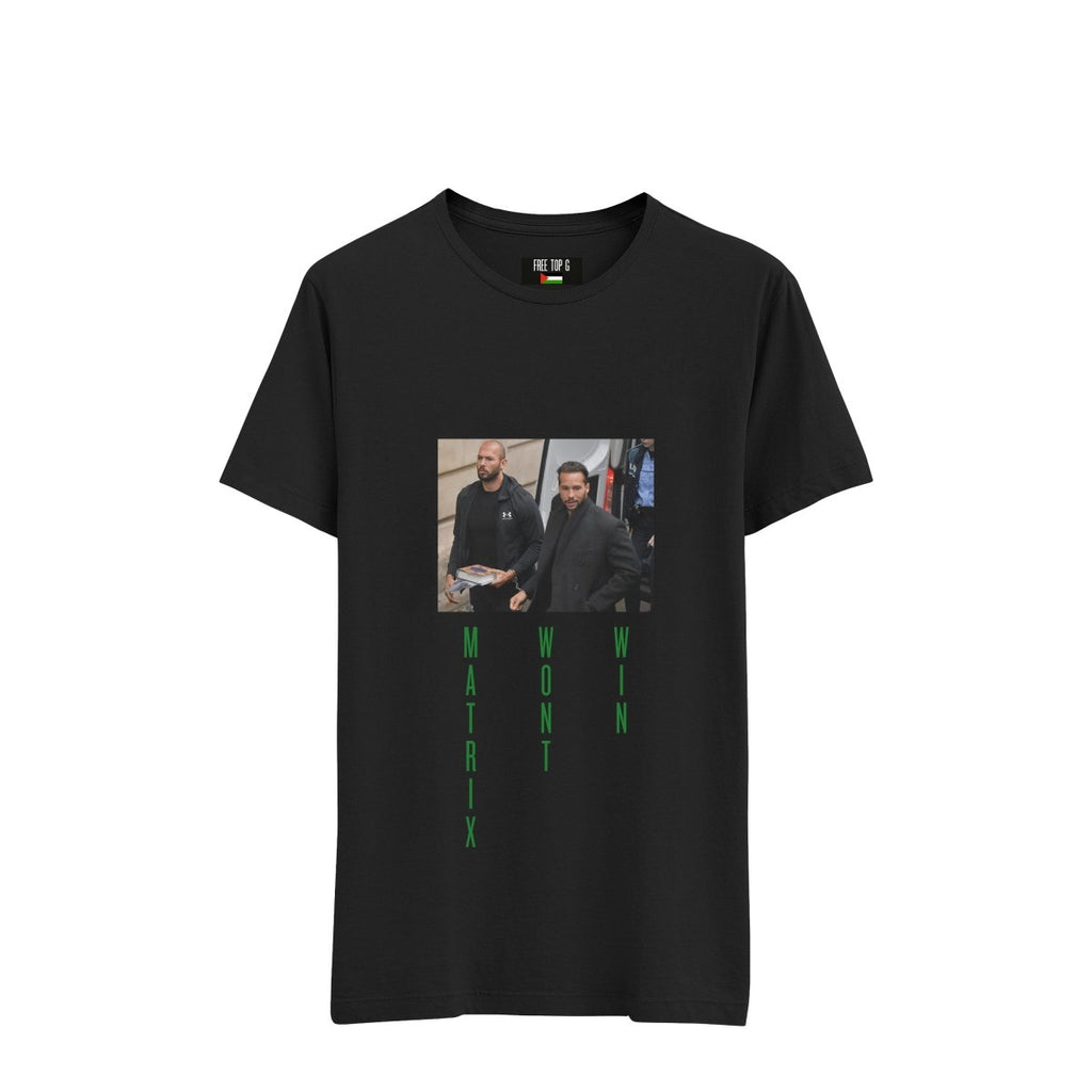 TOP G Black Maxtrix Won't Win – Casual Unisex Tee - DREAMWEAR