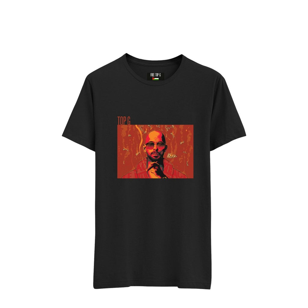 TOP G 'COMIC' T - SHIRT BLACK - DREAMWEAR