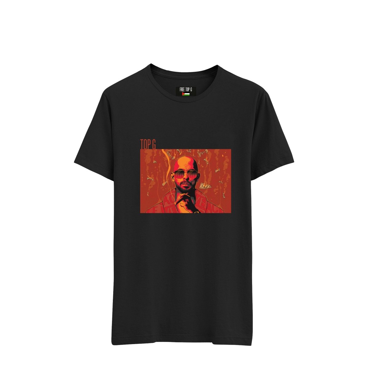 TOP G 'COMIC' T - SHIRT BLACK - DREAMWEAR