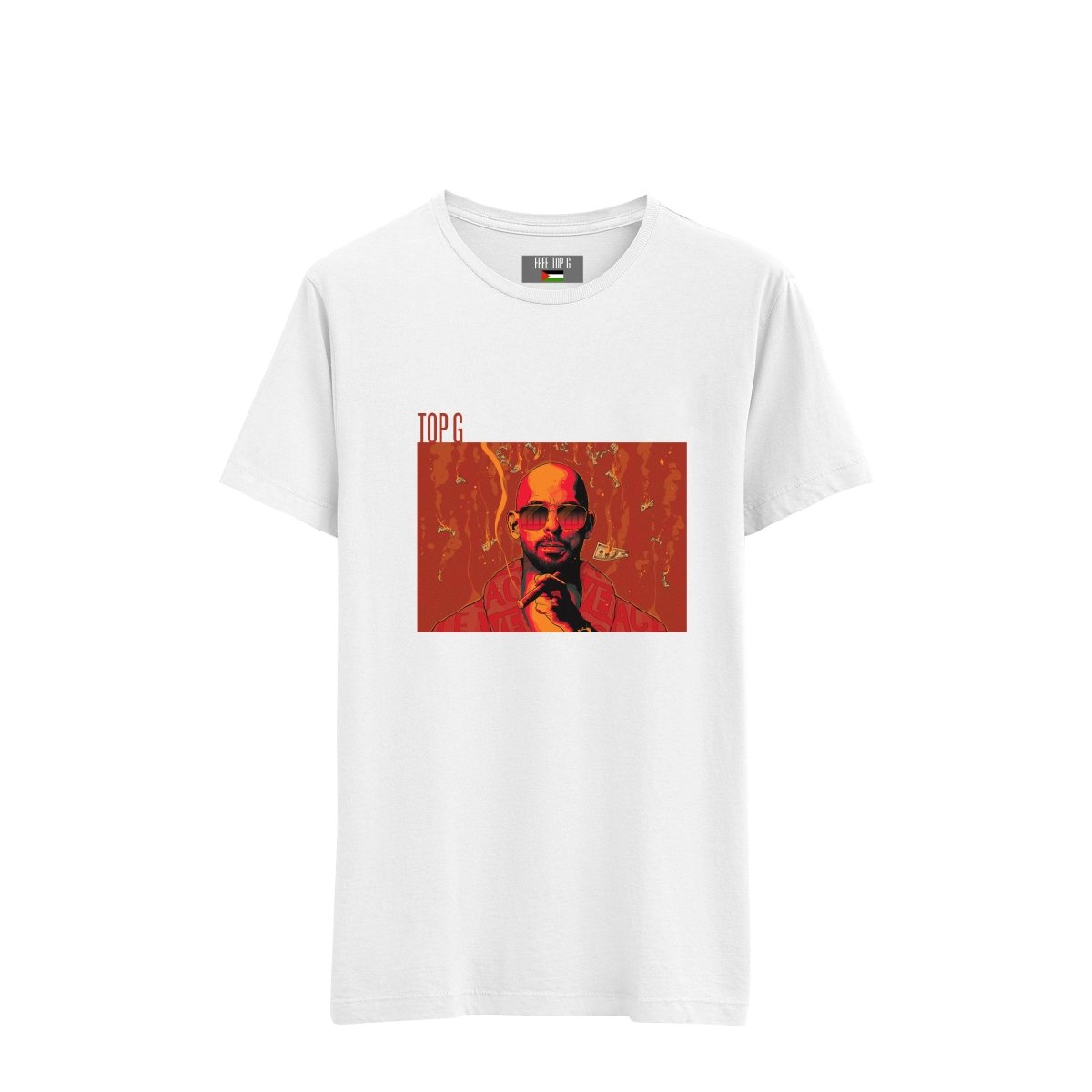 TOP G 'COMIC' T - SHIRT WHITE - DREAMWEAR